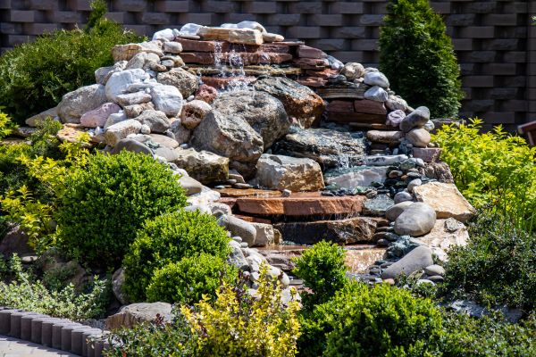River Rock Landscaping in Lilburn